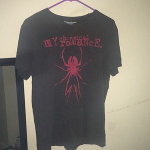 Gray spider my chemical romance mcr shirt